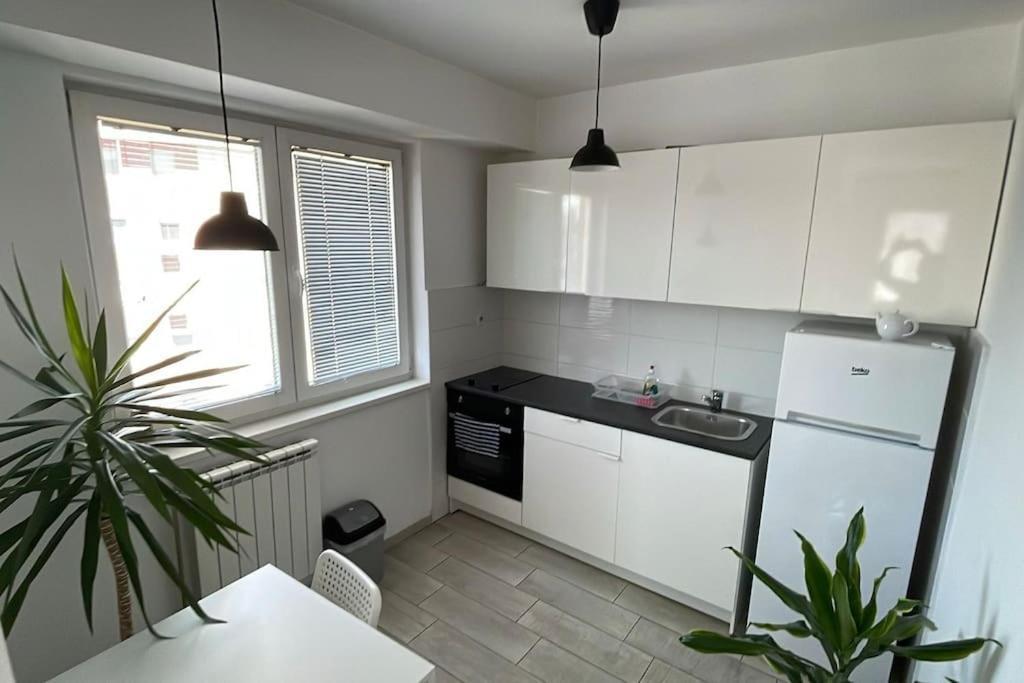 New Modern Rooftop Apartment-Free Private Parking Skopje Esterno foto